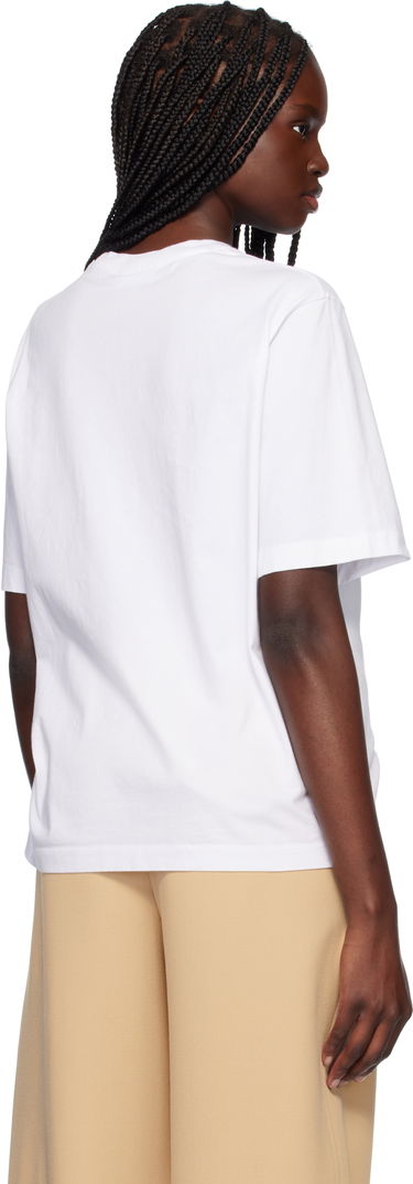 T-shirt MAISON KITSUNÉ Maison Kitsuné Baby Fox Patch Comfort T-Shirt Hvid | OW00130KJ0008, 2