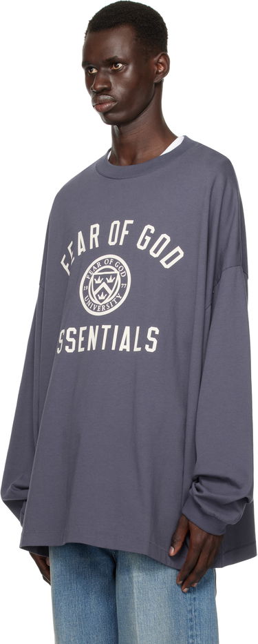 Sweatshirt Fear of God Fear of God ESSENTIALS Jersey Long Sleeve T-Shirt Lilla | 125HO244204F, 3
