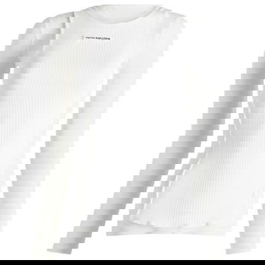 Tanktop Jean Paul Gaultier Gaultier Logo Layered Vest Hvid | 2430FTO193BT0010101, 0