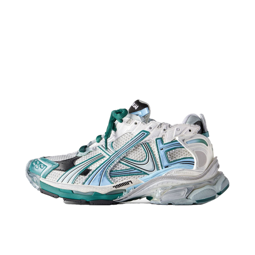 Sneakers og sko Balenciaga Runner "White Green Blue" Blå | 772774W3RMU9034