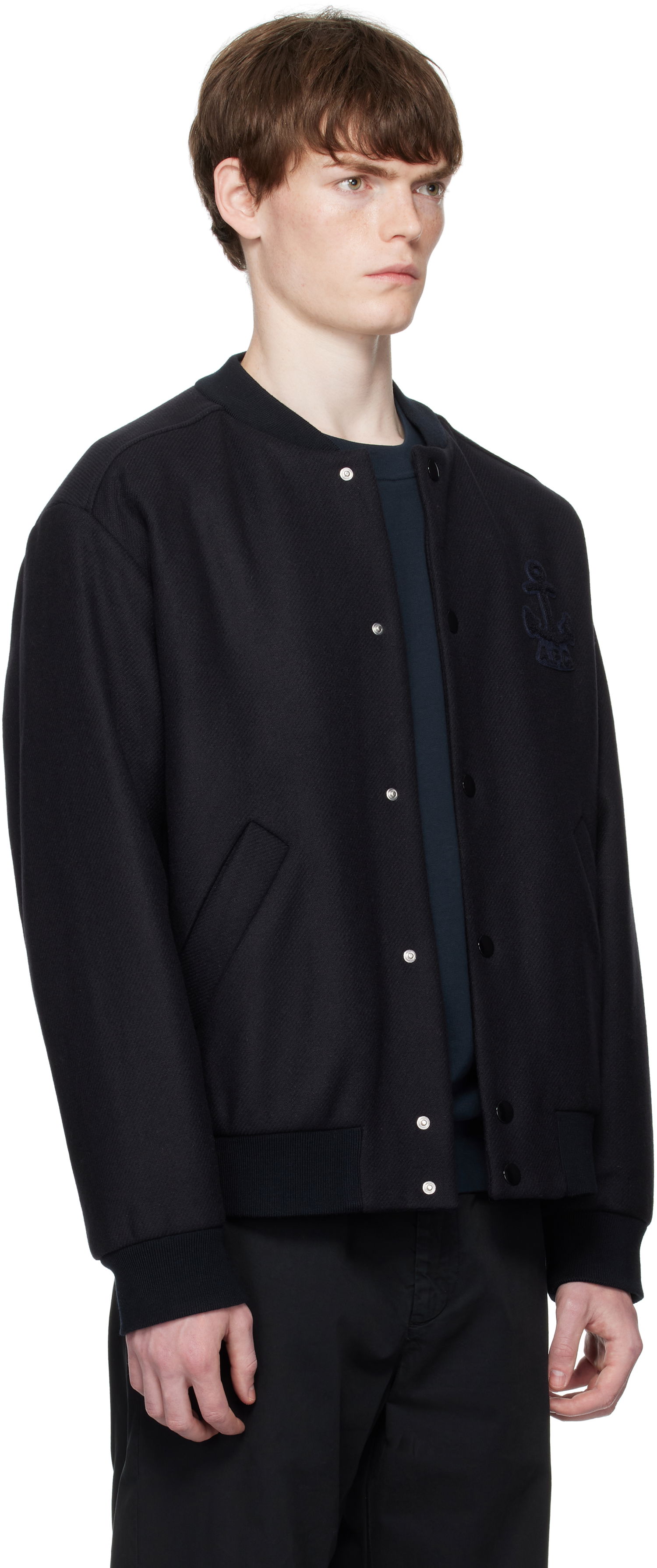 Bomberjakke A.P.C. A.P.C. Micka Wool Bomber Jacket Sort | WVBDE-M32010, 1