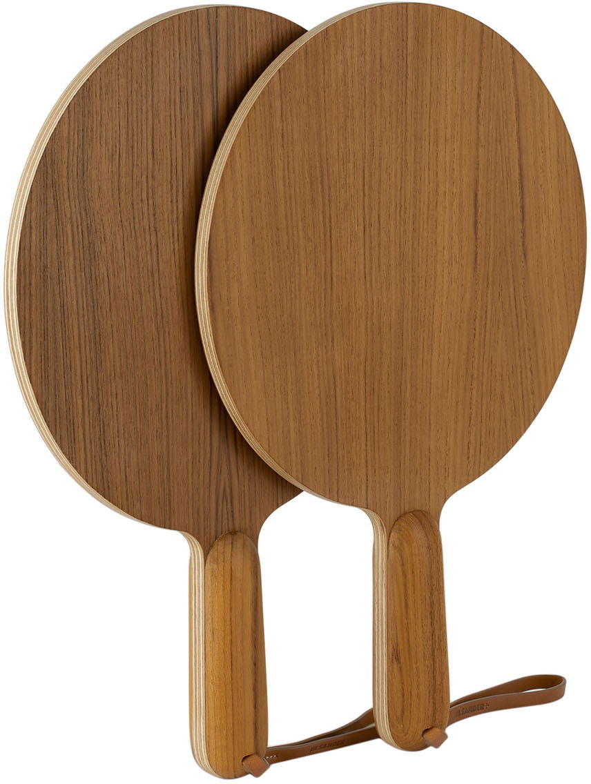 Sportsudstyr Jil Sander Wood Beach Racket Set Brun | JPUU840007_MUS71010, 1