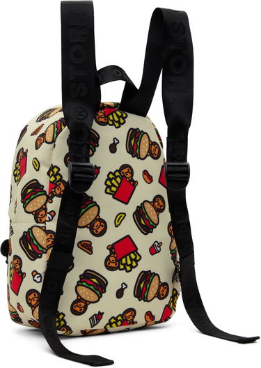 Rygsæk BAPE BAPE Fast Food Mini Backpack Beige | 0MXBGW4279XXO, 2
