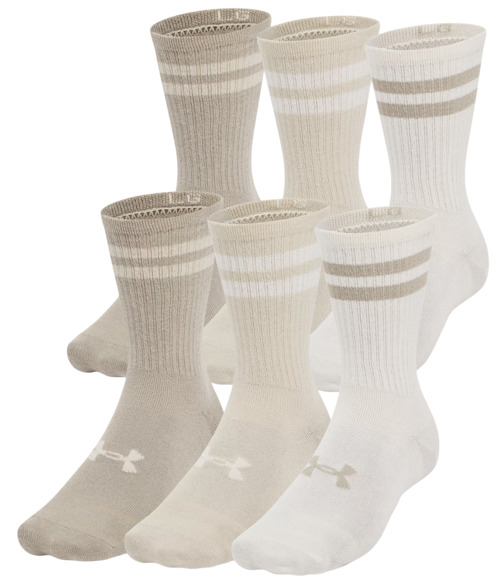 Sokker Under Armour Under Armour Essential 6-Pack Crew Socks Beige | 1387058-279, 0