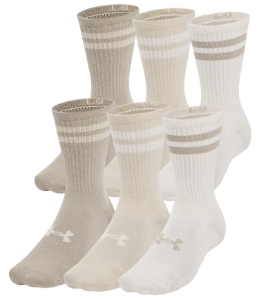 Sokker Under Armour Under Armour Essential 6-Pack Crew Socks Beige | 1387058-279, 0