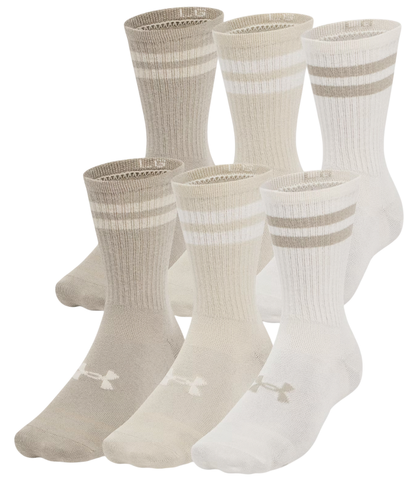 Sokker Under Armour Under Armour Essential 6-Pack Crew Socks Beige | 1387058-279