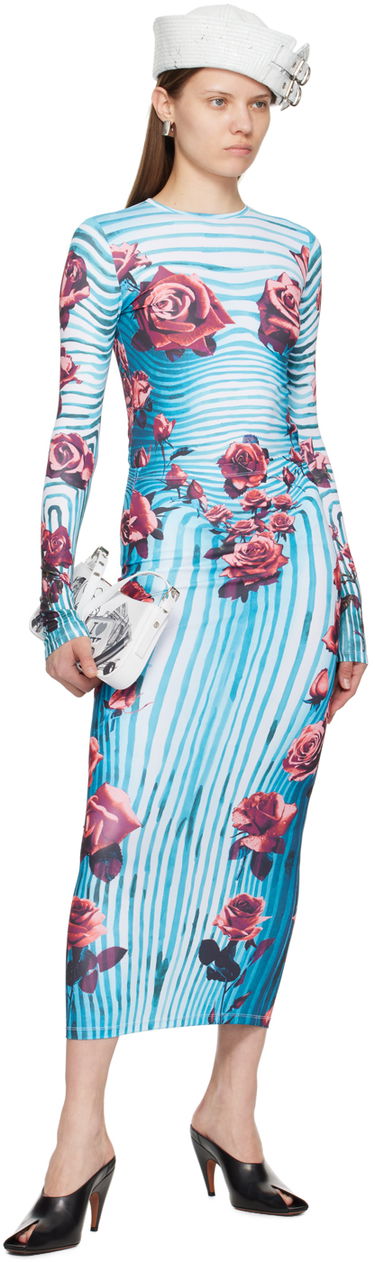 Nederdel Jean Paul Gaultier Flower Print Maxi Skirt Blå | 24/25-F-JU088-J551-503001, 3