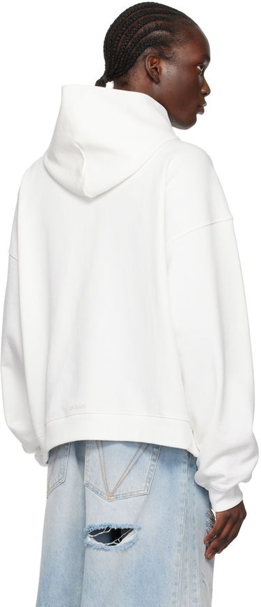Sweatshirt We11done Monster Print Hoodie Hvid | WD-TH2-24-831-U-IV, 2
