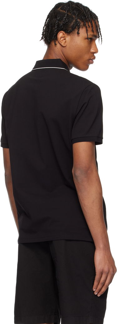 Polo skjorte C.P. Company C.P. Company Stretch Piquet Two-Button Polo Sort | 18CMPL097A005263W, 2