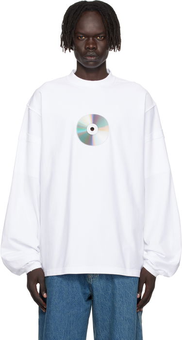 T-shirt VETEMENTS Vetements CD Reworked Long Sleeve T-Shirt Hvid | UH76LS780W, 0