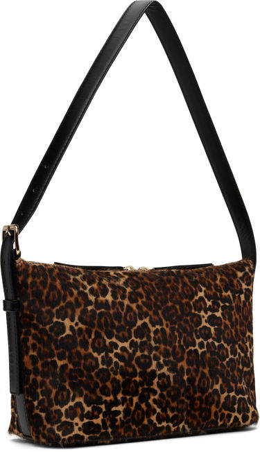 Skuldertaske A.P.C. Leopard Print Shoulder Bag Brun | PXCAU-F61974, 2
