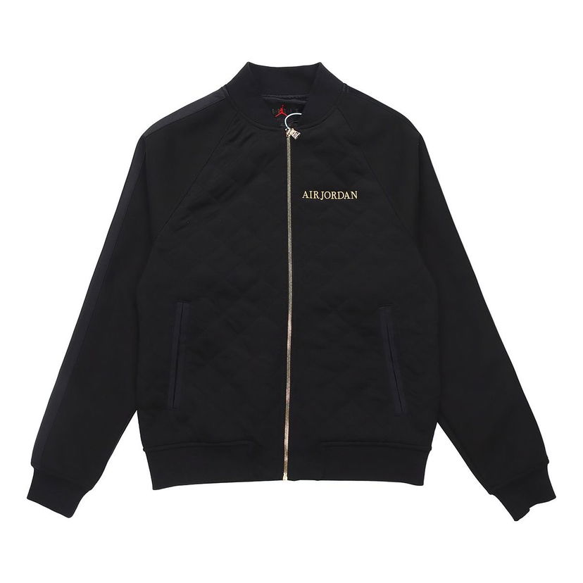 Bomberjakke Jordan Jordan Athleisure Stand Collar Jacket Sort | BQ5772-010