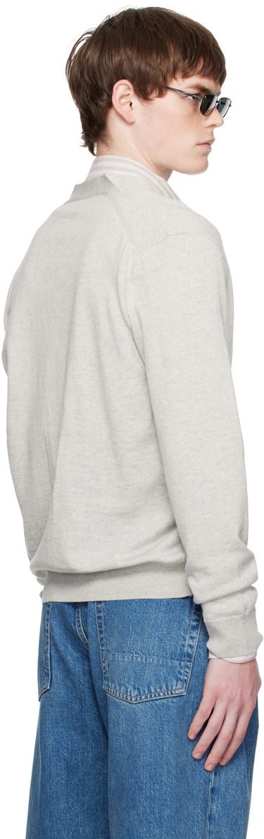 Sweater MAISON KITSUNÉ Maison Kitsuné Fox Head Patch Cardigan Grå | PM00501KT1181, 2