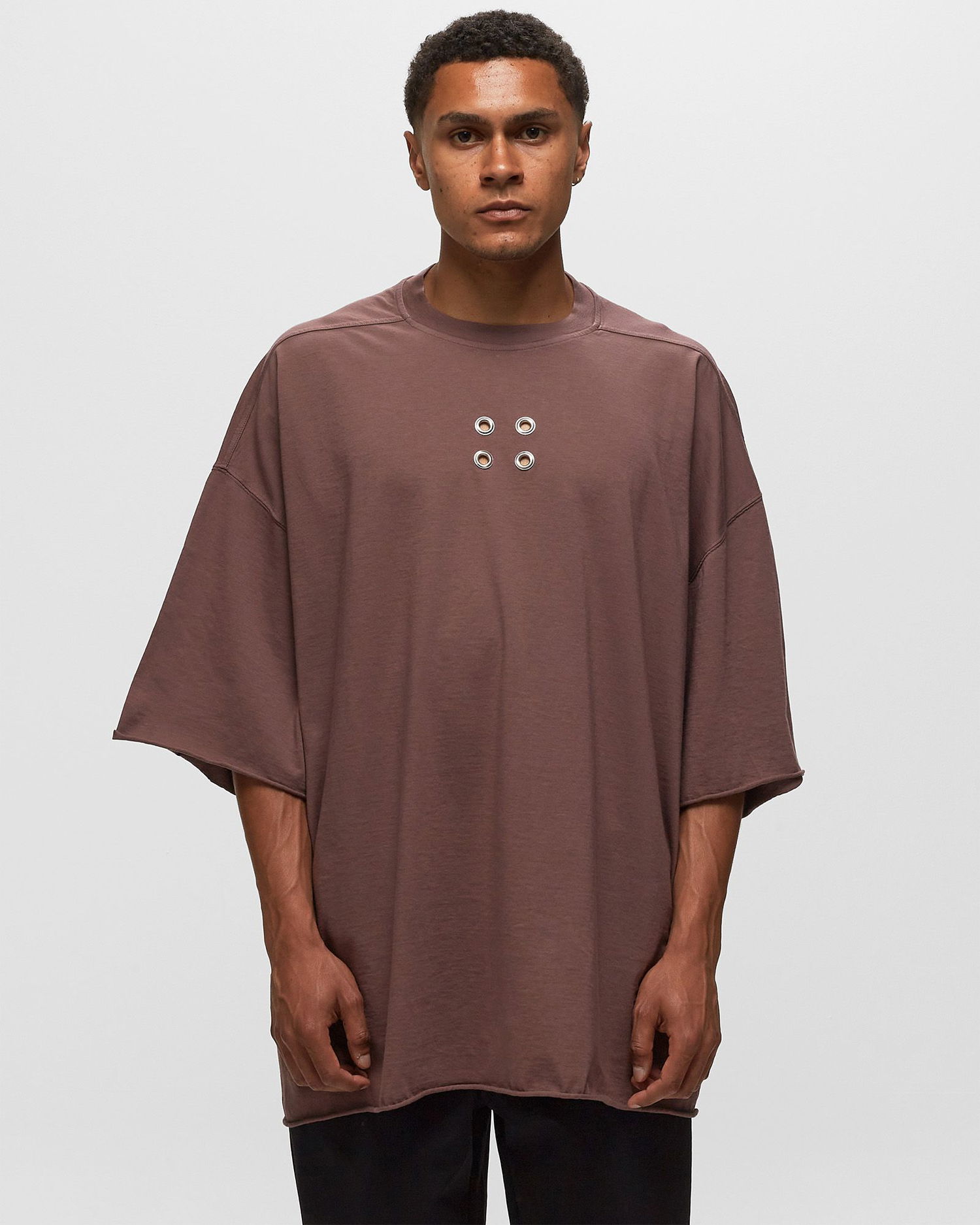T-shirt Rick Owens DRKSHDW KNIT T-SHIRT - TOMMY T Lilla | DU02C5259, 1