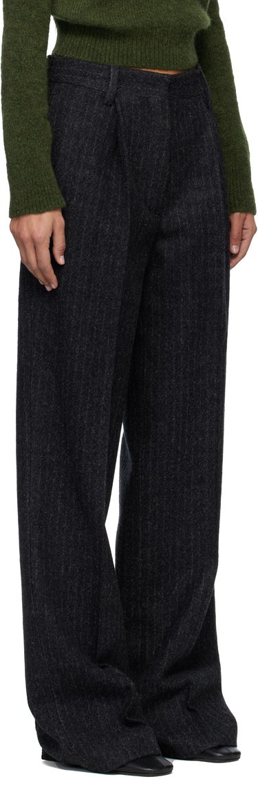 Bukser Dries Van Noten Dries Van Noten Pinstripe Pleated Wool Trousers Grå | 252-010922-2042, 1