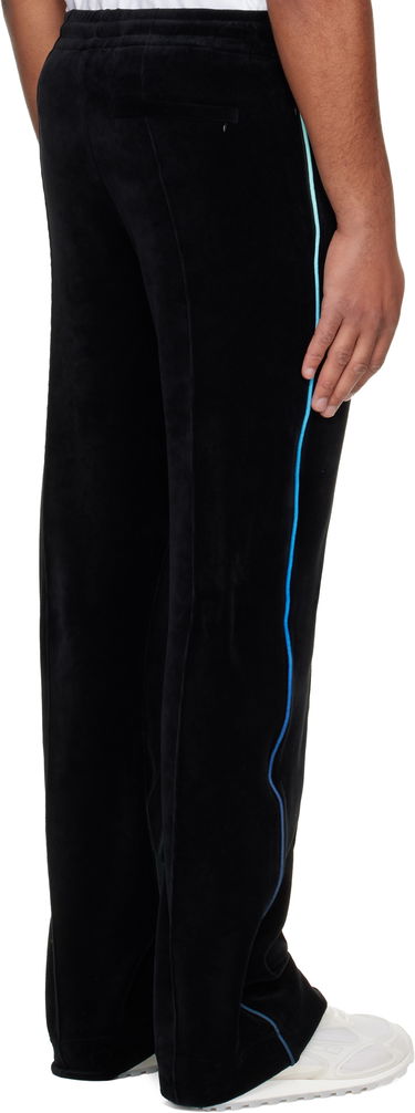 Joggingbukser Casablanca Gradient Piping Velour Track Pants Sort | M-AW25-JTR-300-01, 2