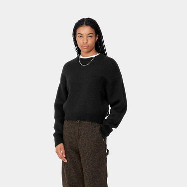 Sweater Carhartt WIP Merton Cropped Crewneck Sweater Sort | I033910_8, 0
