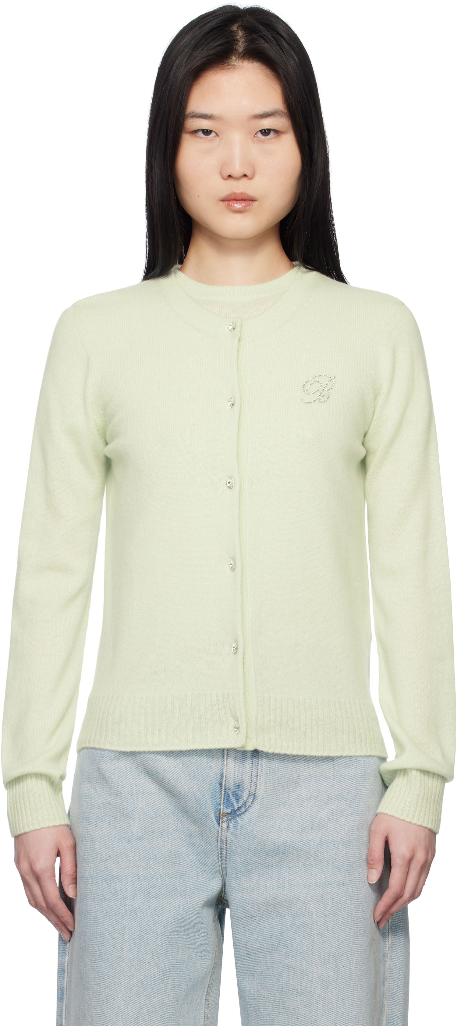 Sweater Blumarine Blumarine Cashmere Cardigan Grøn | P522M550A, 0