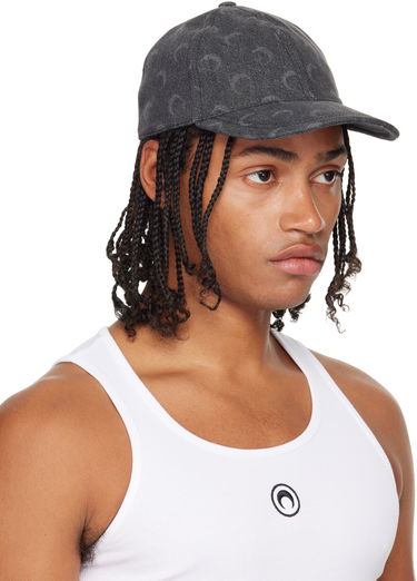 Kasket Marine Serre Moon Laser Denim Baseball Cap Grå | UHG048ACDEN0006, 3