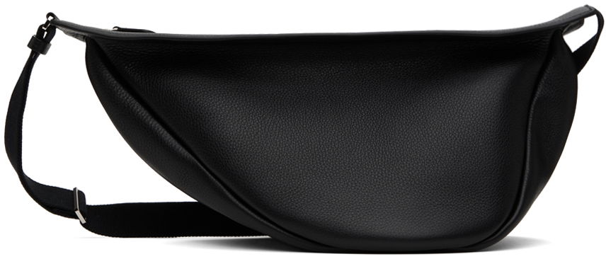 Skuldertaske The Row Black Large Slouchy Banana Bag Sort | W1196-L129, 0