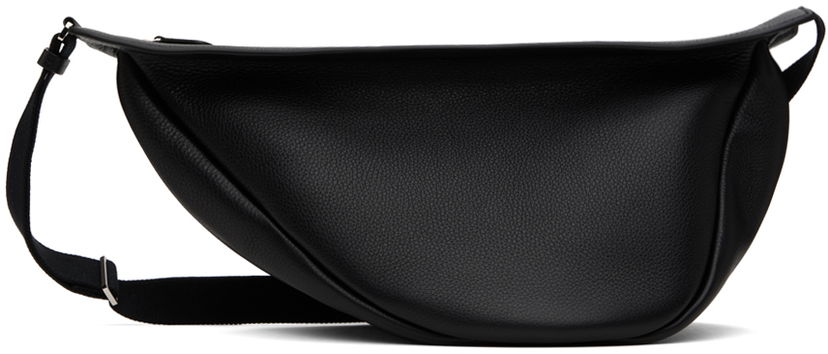 Skuldertaske The Row Black Large Slouchy Banana Bag Sort | W1196-L129