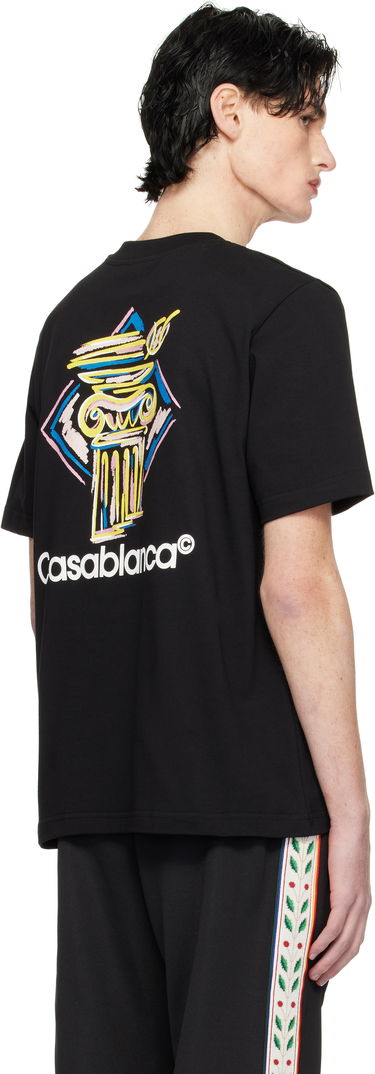T-shirt Casablanca Diamond Column Graphic T-Shirt Sort | MPS25-JTS-001-06, 2