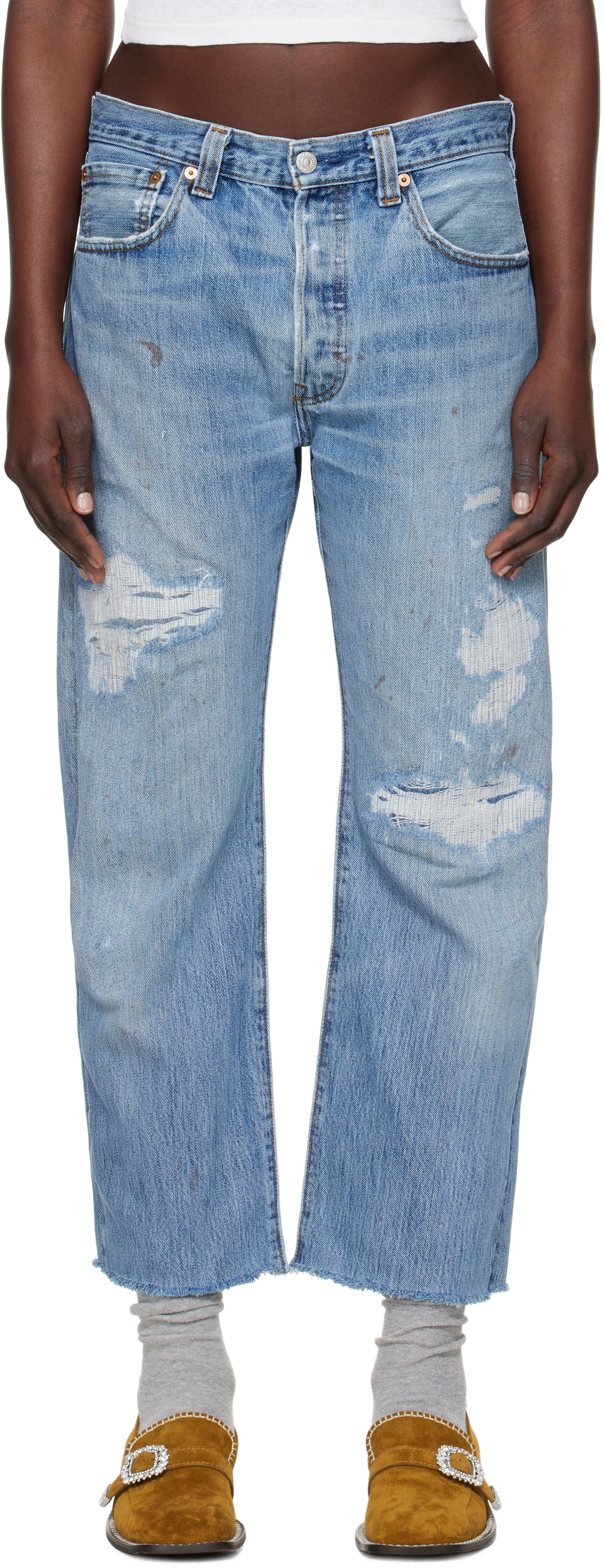Jeans RE/DONE Re/Done Levi's Edition Boyfriend Jeans Blå | 1188BFJ, 0