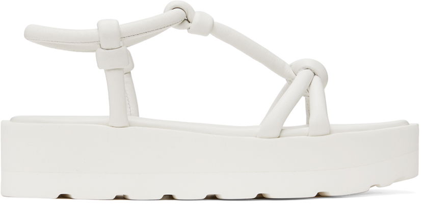 Sneakers og sko Gianvito Rossi Marine Flat Sandals Hvid | G32246.05GOM.NAP