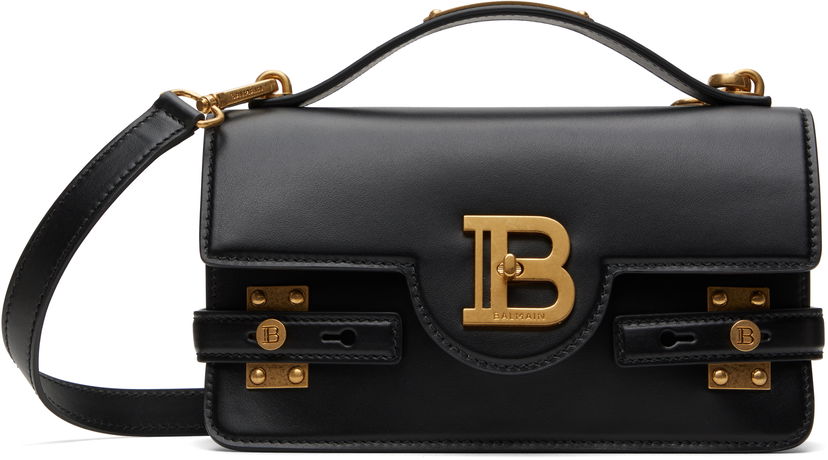 Håndtaske Balmain Balmain B-Buzz 24 Smooth Leather Bag Sort | DN1DA828LAVE