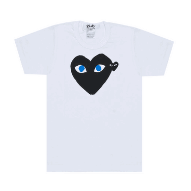 T-shirt Comme des Garçons PLAY Emblem Heart T-Shirt Hvid | AZ T088 051 1, 0