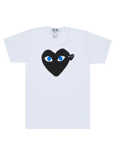 T-shirt Comme des Garçons PLAY Emblem Heart T-Shirt Hvid | AZ T088 051 1