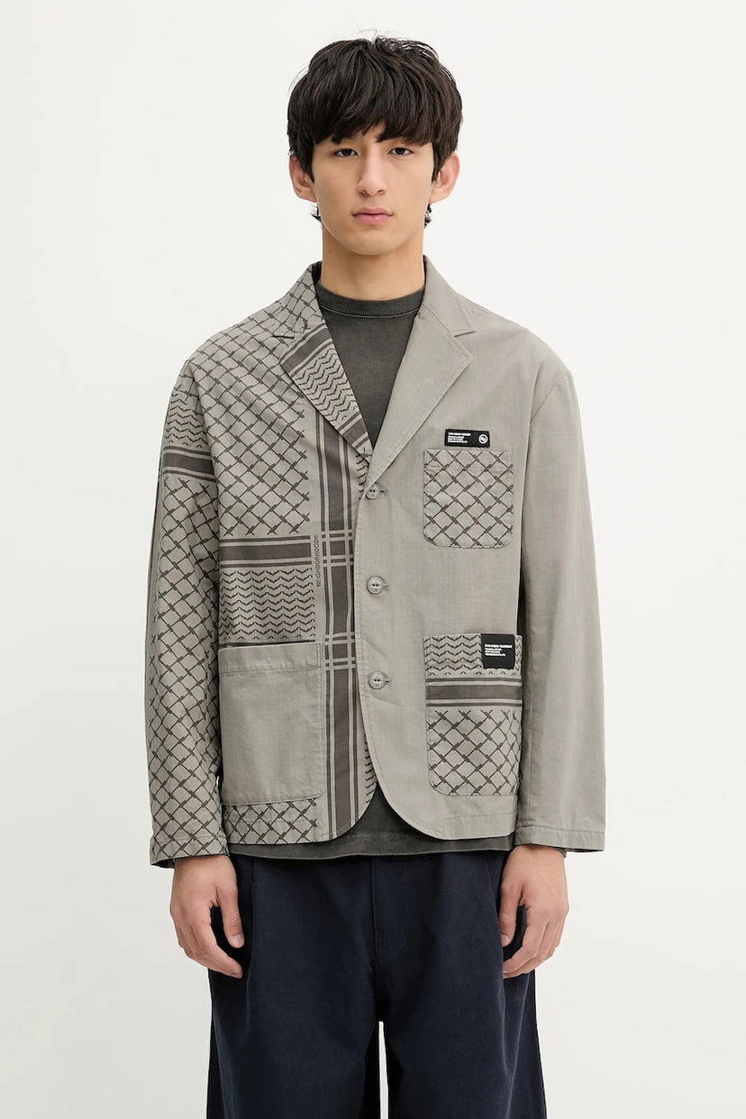 Jakke Neighborhood NEIGHBORHOOD PT SHEMAGH Patterned Jacket Grå | 251UTNH.JKM02