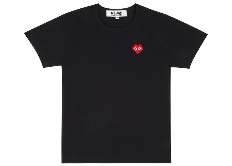 T-shirt Comme des Garçons Play T-Shirt Sort | AZ-T322-051 / P1T322-1, 0