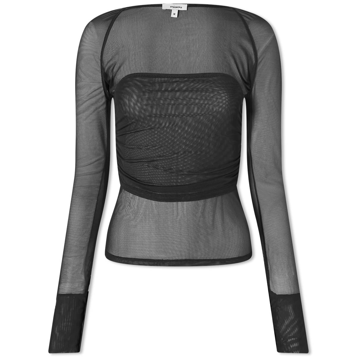 Tanktop Miaou Miaou Iris Long Sleeve Mesh Top Sort | 7112PM2BLK, 1