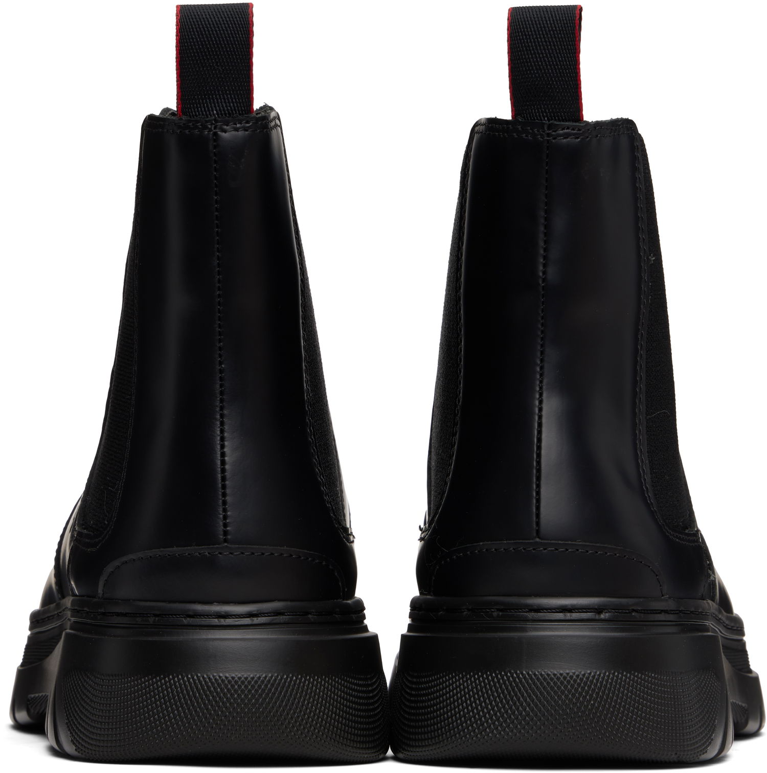 Sneakers og sko BOSS Embossed-Logo Chelsea Boots Sort | 50543764, 1