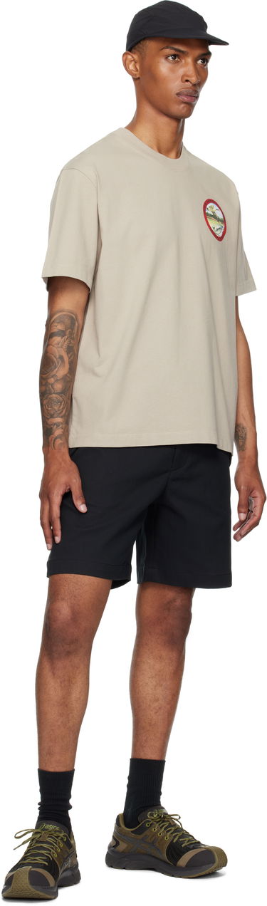 T-shirt ROA ROA Division Graphic T-Shirt Beige | RBMW0433JY38, 3