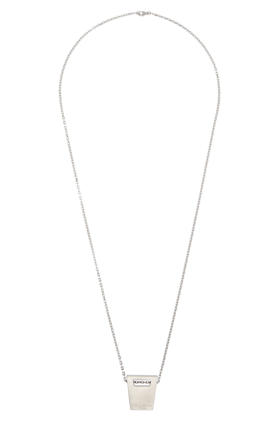 Halskæde Rick Owens Rick Owens Hollywood Dog Tag Necklace Metalisk | RJ0000063 MMTHE5