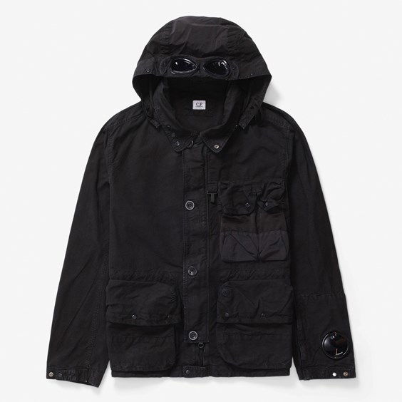 Jakke C.P. Company Goggle Jacket Sort | 15CMOW151A-999, 0