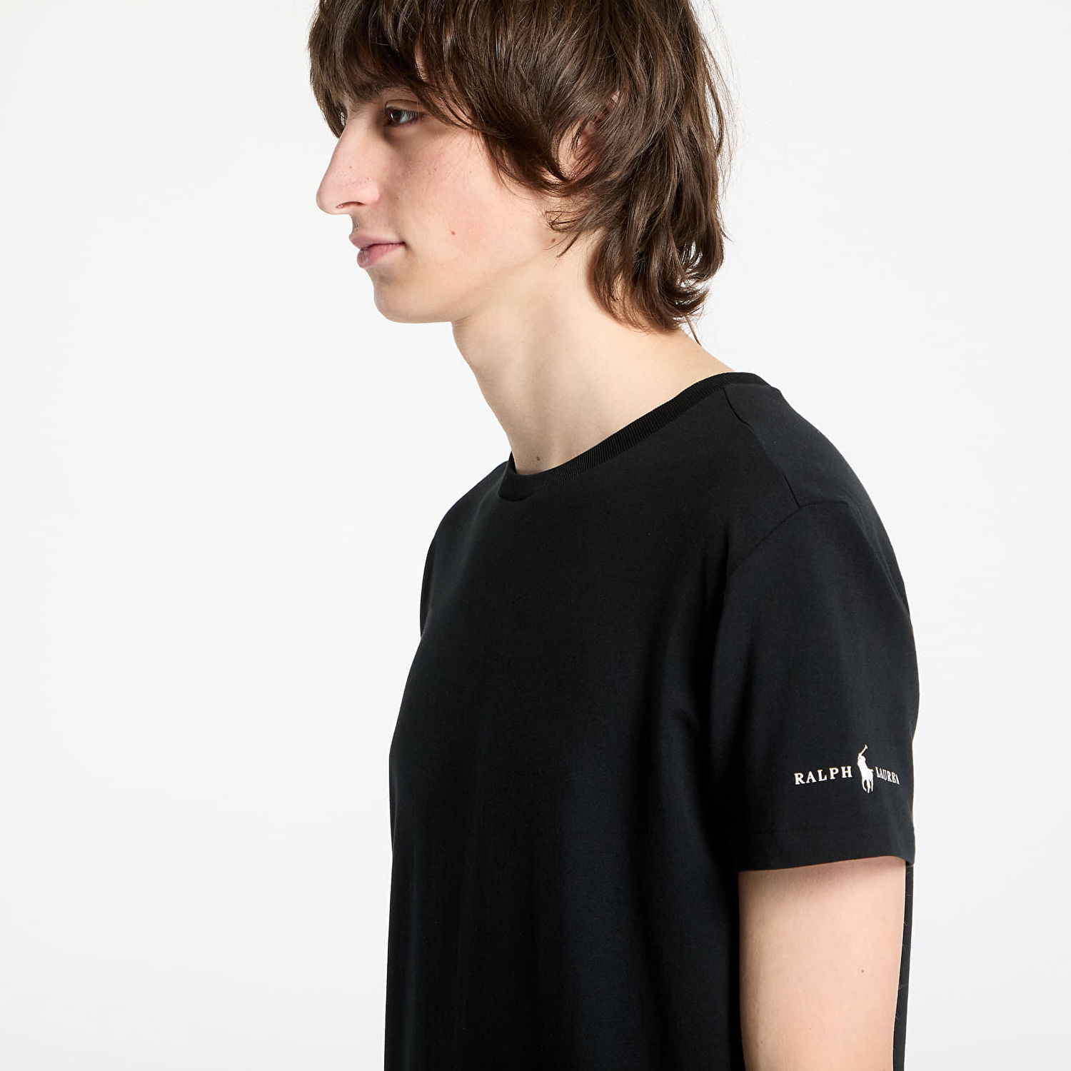 T-shirt Polo by Ralph Lauren Ralph Lauren Crew Neck Undershirt 3-Pack Sort | 714965508001, 1