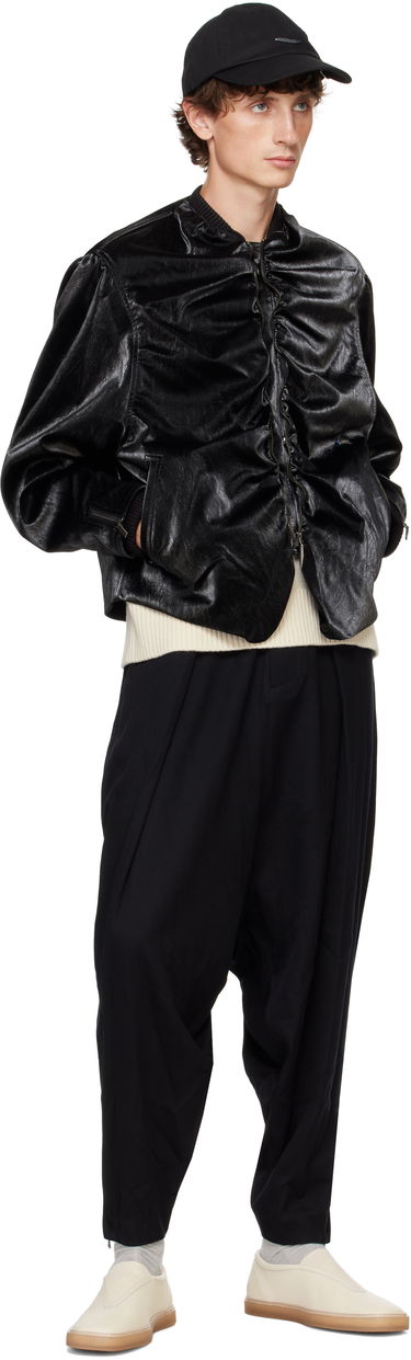 Bomberjakke ADER ERROR Faux-Leather Jacket Sort | BN01FWJK0701BK, 3