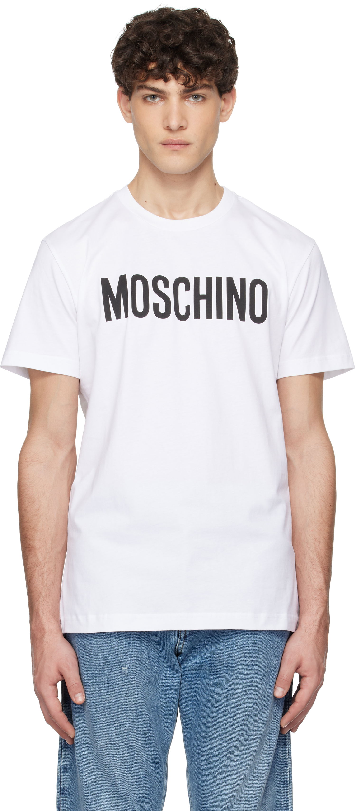 T-shirt Moschino Moschino Institutional T-Shirt Hvid | 251ZZA072002411001, 0