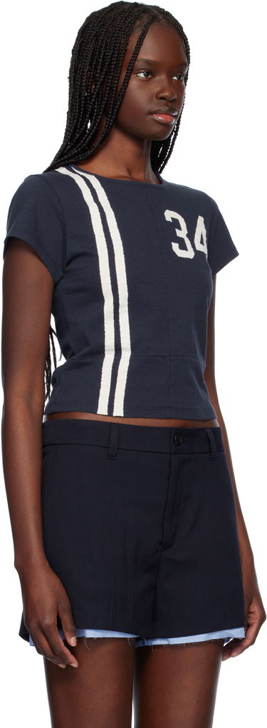 T-shirt Ambush AMBUSH Paneled Fitted T-Shirt Gul | 12115399, 4