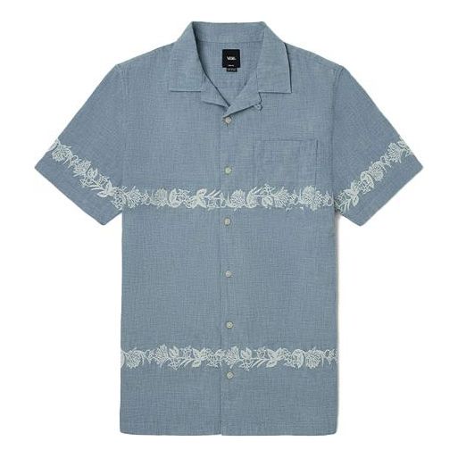 Skjorte Vans Denim Short Sleeve Shirt Blå | VN0A5E6JLKZ