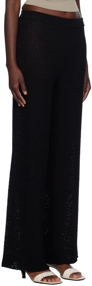 Bukser TOTEME Wide-Leg Knit Trousers Sort | 243-WRB0207-YA0040, 1