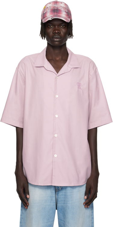 Skjorte Acne Studios Acne Studios Button-Up Camp Collar Shirt Lyserød | BB0634-, 0