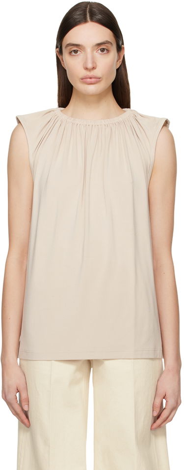 Tanktop TOTEME TOTEME Women's Crewneck Tank Top Beige | 242-WRT1716-FB0163, 0