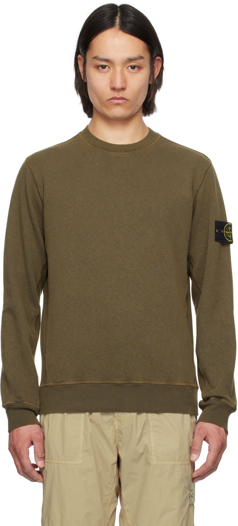 Sweater Stone Island Stone Island Fleece Sweatshirt Grøn | K1S15 6100020 S0060