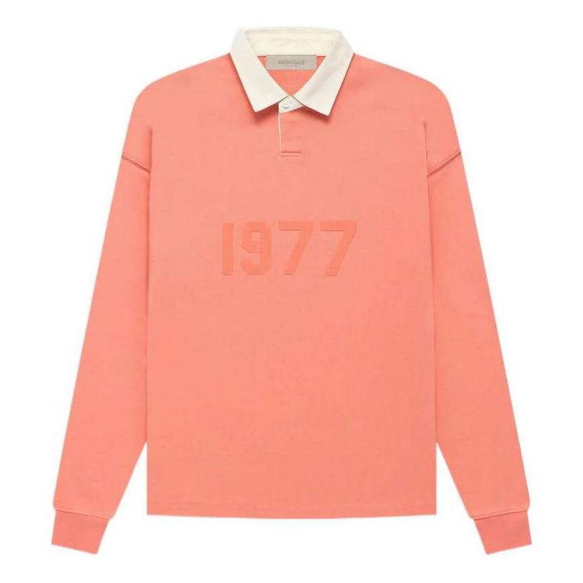 Polo skjorte Fear of God Fear of God Essentials 1977 Rugby Polo Orange | FOG-FW22-076