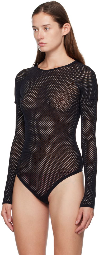 Krop WARDROBE.NYC Rosie Huntington-Whiteley Edition Web Long Sleeve Bodysuit Sort | W1107R18KN, 3