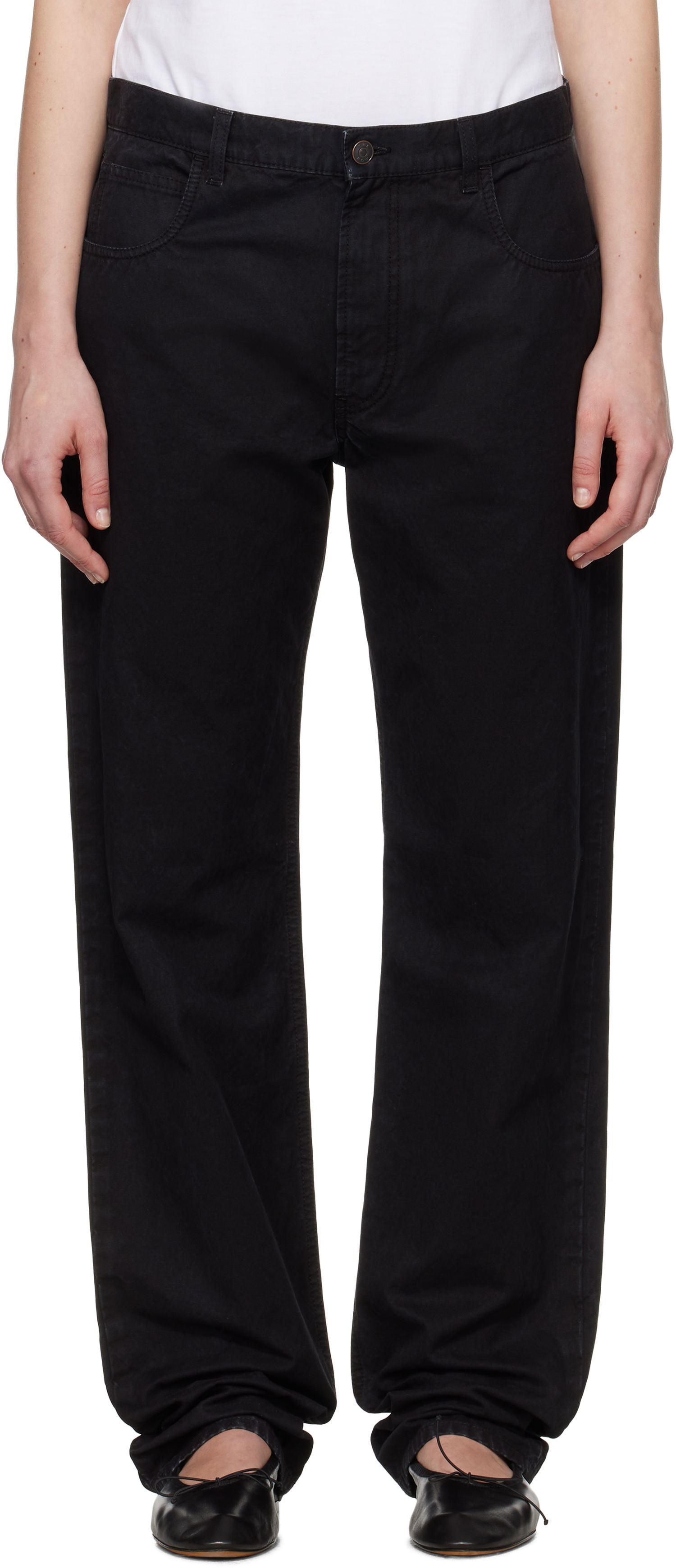 Jeans The Row The Row Landais Straight-Leg Jeans Sort | 10000-W3912, 0